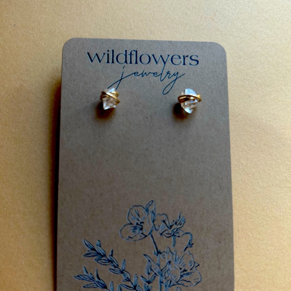 Herkimer Diamond Stud Earrings